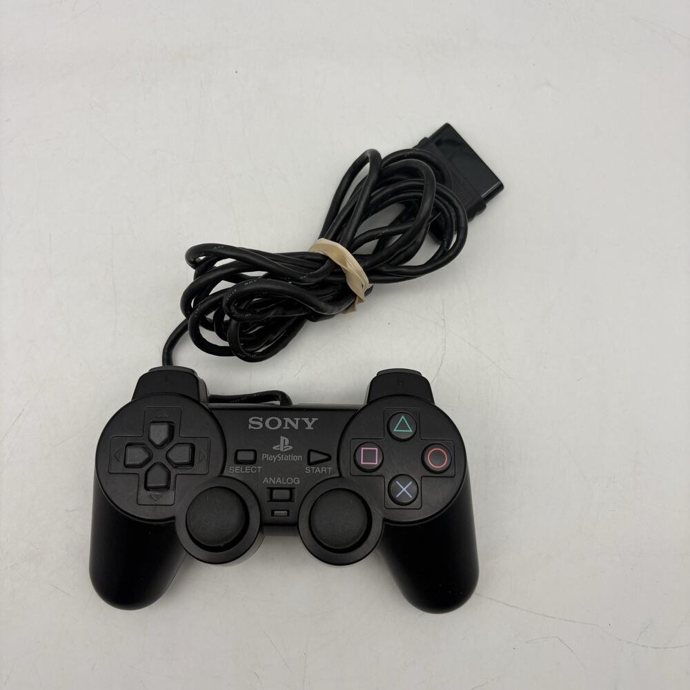 OEM Sony PlayStation 2 Wired Dualshock 2 Analog Controller Black SCPH-10010 PS2